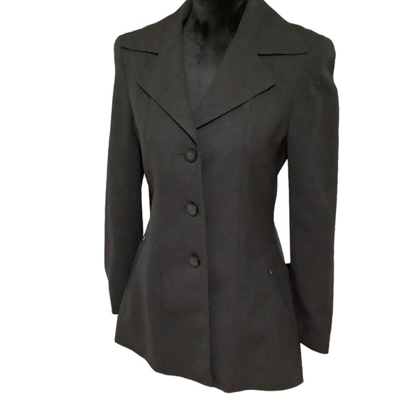 bebe Jackets & Blazers - BEBE MADE IN ITALY New Wool Black Blazer/Jacket Size 4
